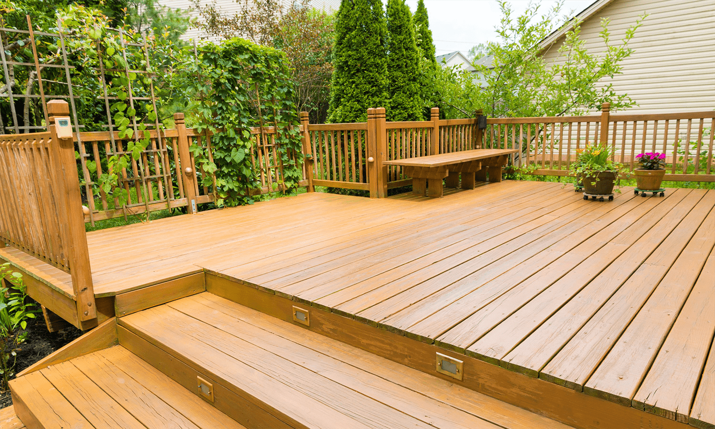 garden decking installation by Total Paving & Surfacing